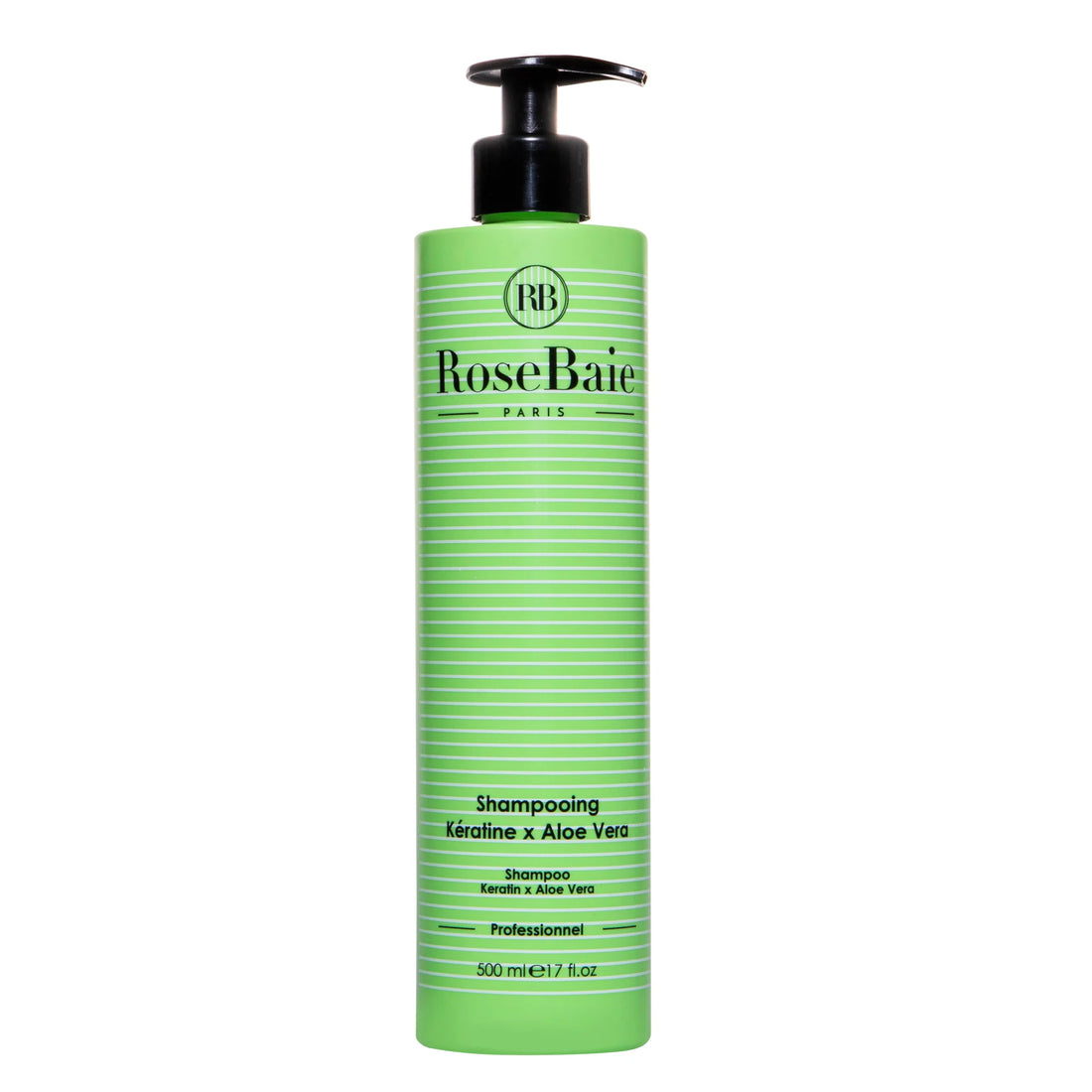 Shampoing sans sulfate – Kératine & Aloe Vera (RoseBaie)
